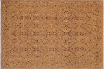 handmade Transitional Kafkaz Chobi Ziegler Tan Lt. Green Hand Knotted RECTANGLE 100% WOOL area rug 9 x 12